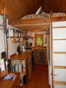 Inside the tiny house